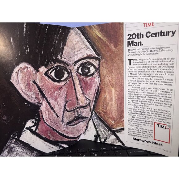 Picasso Self Portrait Print The National Prague Gallery Poster Produced By Time - Picture 6 of 7